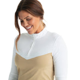 Hannah Childs Clarissa Mesh Long Sleeve Zip Top