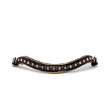 Halter Ego LIMITED EDITION: Aurelia Black Patent & Rose Gold Double Bridle