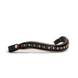Halter Ego LIMITED EDITION: Aurelia Black Patent & Rose Gold Double Bridle