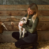Solid Citizen Equestrian Mel Mock Neck | Feather Air | Long Sleeve Schooling Top | Olive