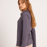 Milrey Callie Blouse Long Sleeve - Dark Grey