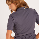 Milrey Callie Blouse Short Sleeve - Dark Grey