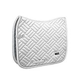 Equestrian Stockholm Dressage Saddle Pad Modern White Perfection