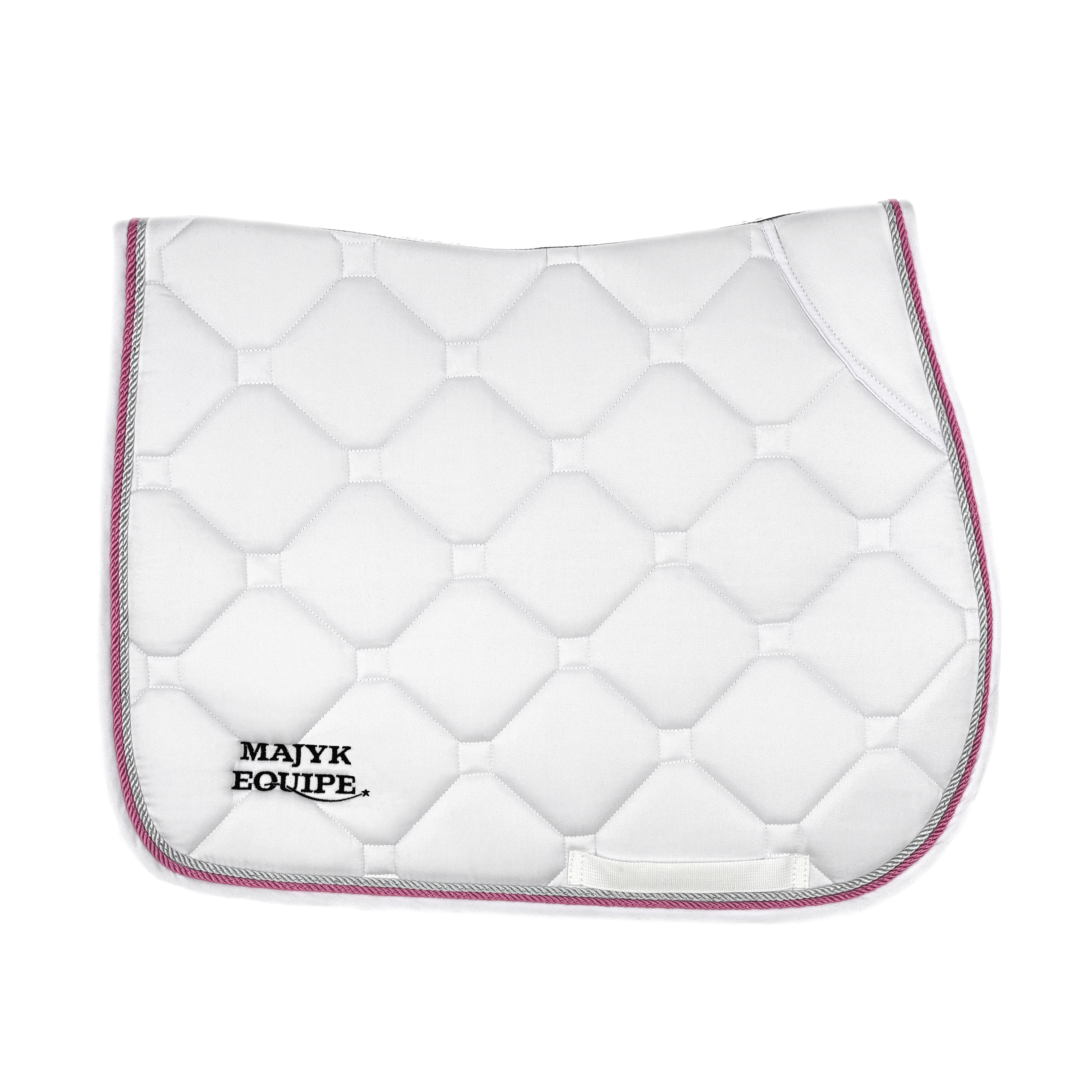 Majyk Equipe White Classica Cotton Euro Saddle pad