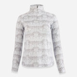 Ronner Plume Quarter-Zip | Long Sleeve | Steed Print | Nude