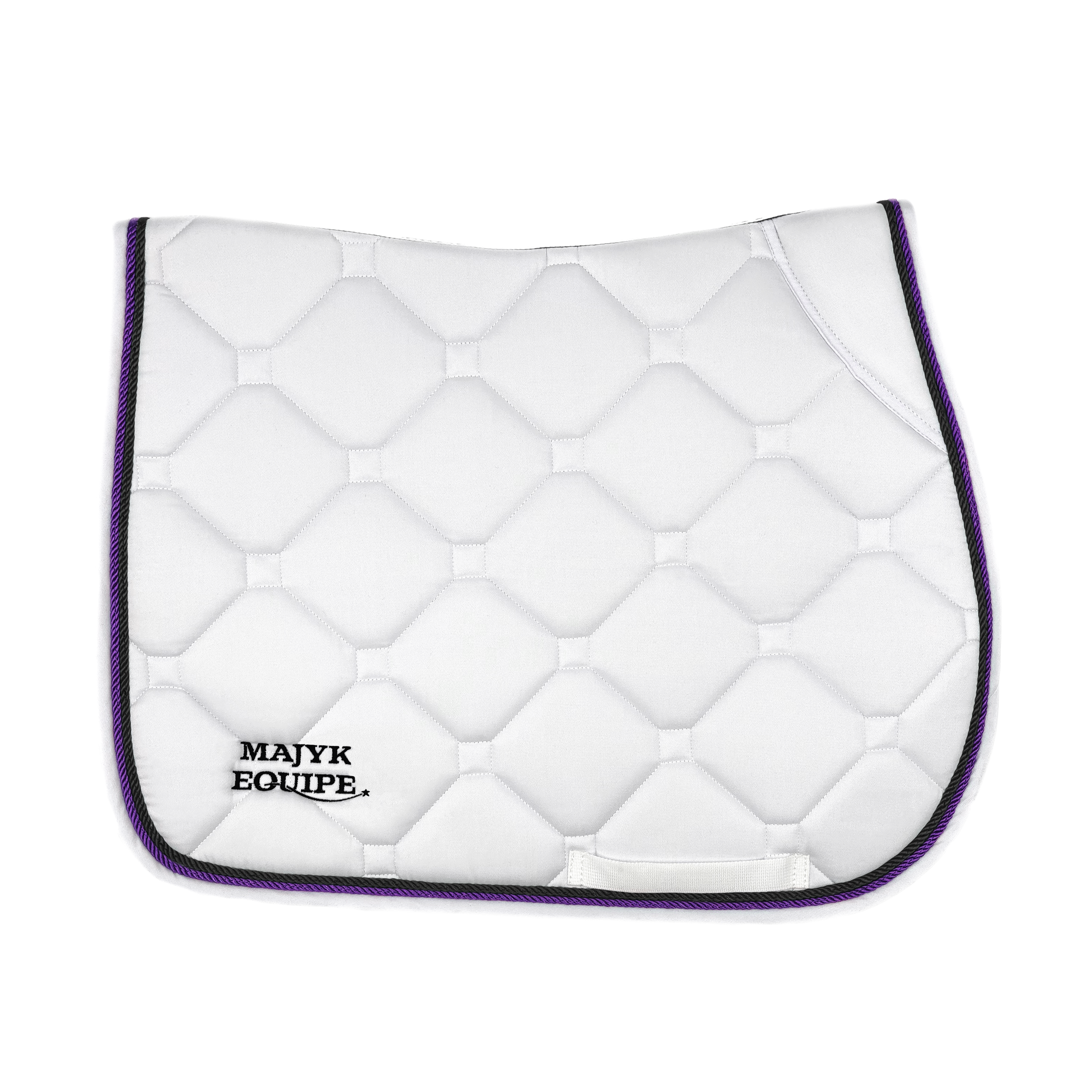 Majyk Equipe White Classica Cotton Euro Saddle pad