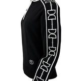 Essex Classics Polished Bit Quarter Zip Sweater - Black