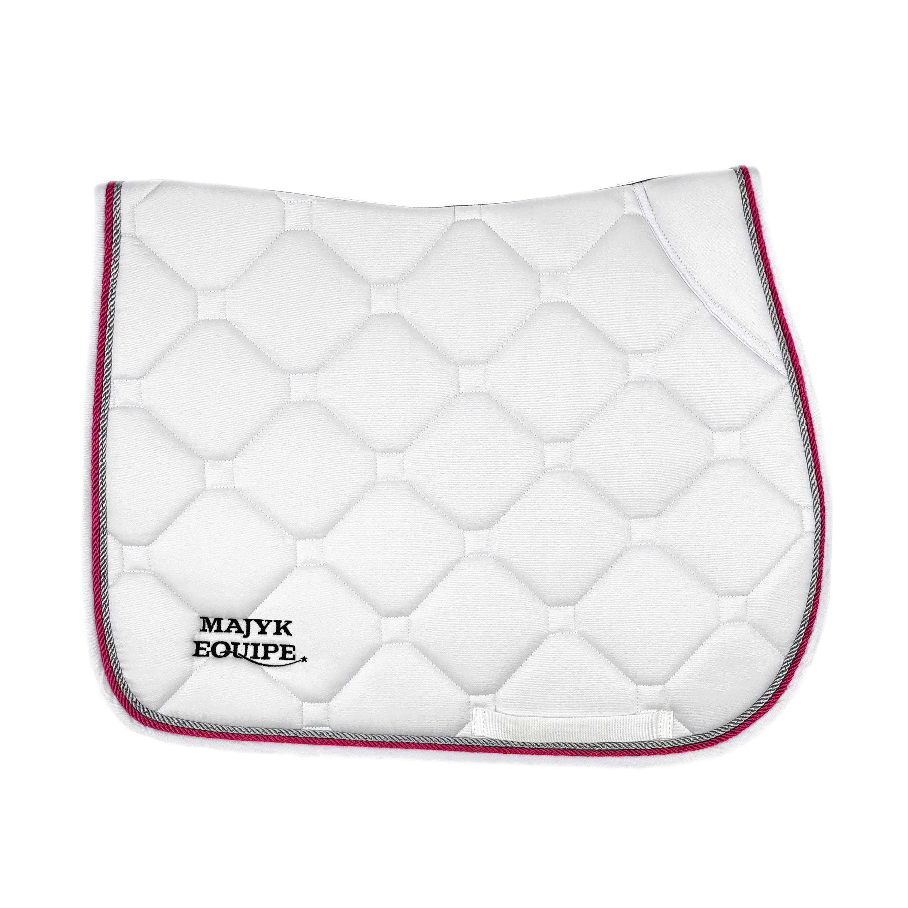 Majyk Equipe White Classica Cotton Euro Saddle pad