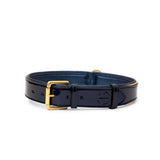 Halter Ego Revolution Patent Blue Leather Dog Collar