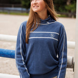 Essex Classics Hampton Sweater - Dusty Blue & Light Grey