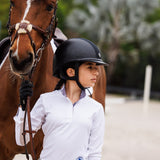 Essex Classics Tricolor Girls Talent Yarn Straight Collar Long Sleeve Show Shirt