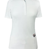 Essex Classics Danny & Ron's Happy Dogs Girls Talent Yarn Straight Collar Short Sleeve Show Shirt