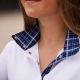 Essex Classics Turnout Tartan Ladies Talent Yarn Wrap Collar Short Sleeve Show Shirt