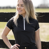 Novella Equestrian The Barn Shirt (Short Sleeve Black)