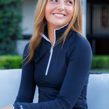Novella Equestrian The Barn Shirt (Long Sleeve Black)