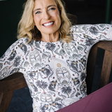 Kastel Denmark White Regal Palm Crewneck Sweater