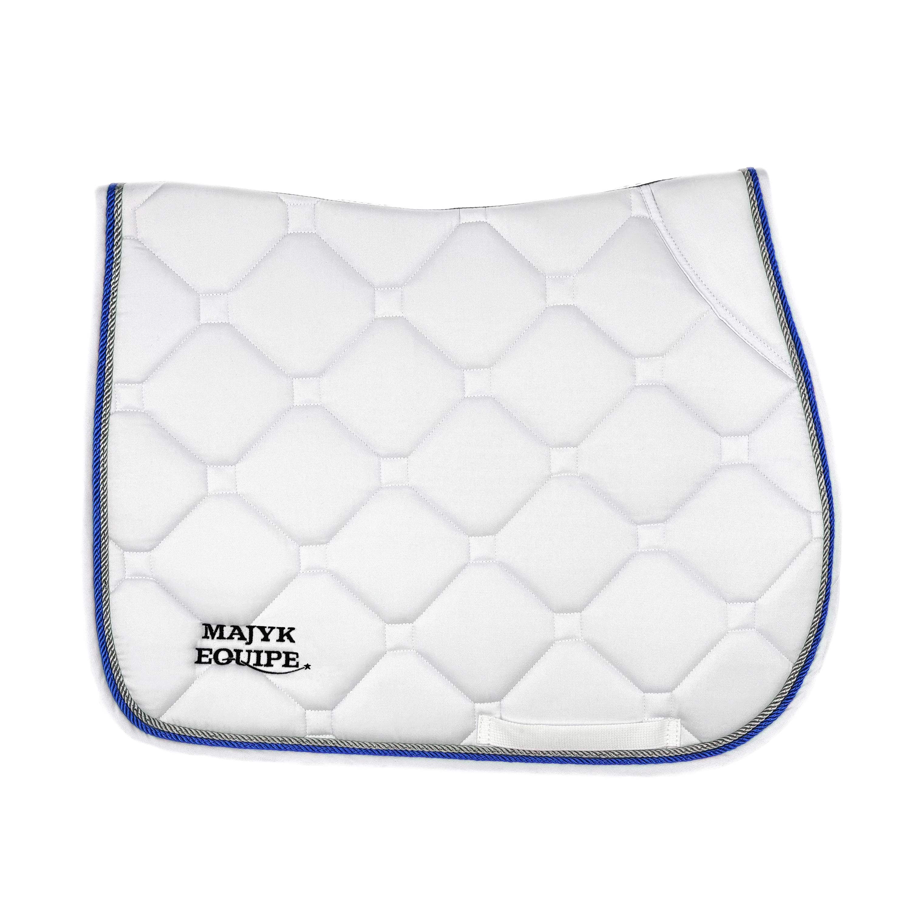 Majyk Equipe White Classica Cotton Euro Saddle pad