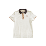 Sixteen Cypress Sport Piqué Polo Shirt, Tweed Collar