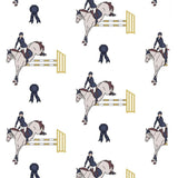 Essex Classics Ladies "Luna II" Marine Blue with Blue Ribbon Winner Long Sleeve Performance Show Shirt