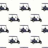 Essex Classics Ladies "Luna II" Marine Blue with Golf Carts Long Sleeve Performance Show Shirt