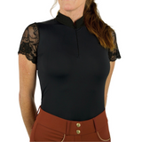 Halter Ego Tara - Short Sleeve Lace Competition Shirt - 10 Colors