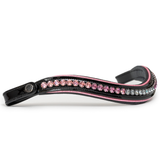 Halter Ego The Ellie Black Patent Leather Snaffle Bridle With Removable Flash