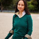 Essex Classics Sunflowers Ladies Talent Yarn Wrap Collar Long Sleeve Show Shirt