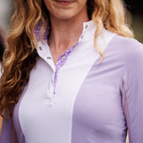Essex Classics Ladies "Luna II" Lavender with Daisy Delight Long Sleeve Performance Show Shirt