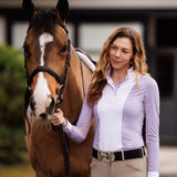 Essex Classics Ladies "Luna II" Lavender with Daisy Delight Long Sleeve Performance Show Shirt