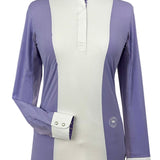 Essex Classics Ladies "Luna II" Lavender with Daisy Delight Long Sleeve Performance Show Shirt