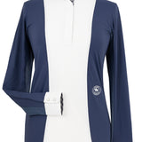 Essex Classics Ladies "Luna II" Marine Blue with Lone Star Long Sleeve Performance Show Shirt