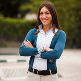 Essex Classics Ladies "Luna II" Teal with Cozy Crew Long Sleeve Performance Show Shirt