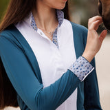 Essex Classics Ladies "Luna II" Teal with Boot Scootin' Long Sleeve Performance Show Shirt