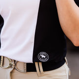 Essex Classics Ladies "Luna II" Black with Cows Short Sleeve Performance Show Shirt