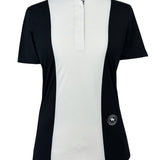 Essex Classics Ladies "Luna II" Black with Cows Short Sleeve Performance Show Shirt