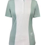 Essex Classics Ladies "Luna II" Seafoam with Palm Trees Short Sleeve Performance Show Shirt