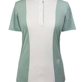 Essex Classics Ladies "Luna II" Seafoam with Hunter Derby Short Sleeve Performance Show Shirt