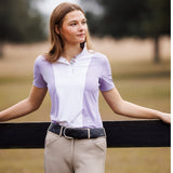 Essex Classics Ladies "Luna II" Lavender with Jumper Classic Short Sleeve Performance Show Shirt
