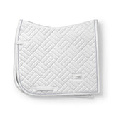 Equestrian Stockholm Dressage Saddle Pad Modern White Perfection