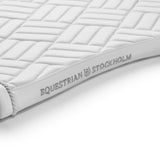 Equestrian Stockholm Dressage Saddle Pad Modern White Perfection