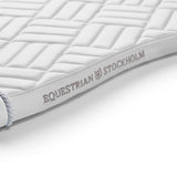 Equestrian Stockholm Jump Saddle Pad Modern White Perfection