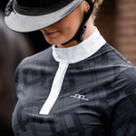 AA Alessandro Albanese Women's Alcina Long Sleeve Show Shirt - Charcoal - Alessandro Albanese - Equiluxe Tack