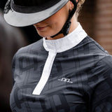 AA Alessandro Albanese Women's Alcina Long Sleeve Show Shirt - Charcoal - Alessandro Albanese - Equiluxe Tack