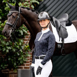 AA Alessandro Albanese Women's Alcina Long Sleeve Show Shirt - Charcoal - Alessandro Albanese - Equiluxe Tack