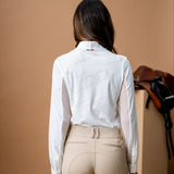 AA Alessandro Albanese Women's Elena Long Sleeve Show Shirt - White - Alessandro Albanese - Equiluxe Tack