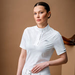 AA Alessandro Albanese Women's Elena Short Sleeve Show Shirt - White - Alessandro Albanese - Equiluxe Tack