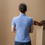 AA Alessandro Albanese Women's Gia Tech Quarter Zip - Sicilian Blue - Alessandro Albanese - Equiluxe Tack