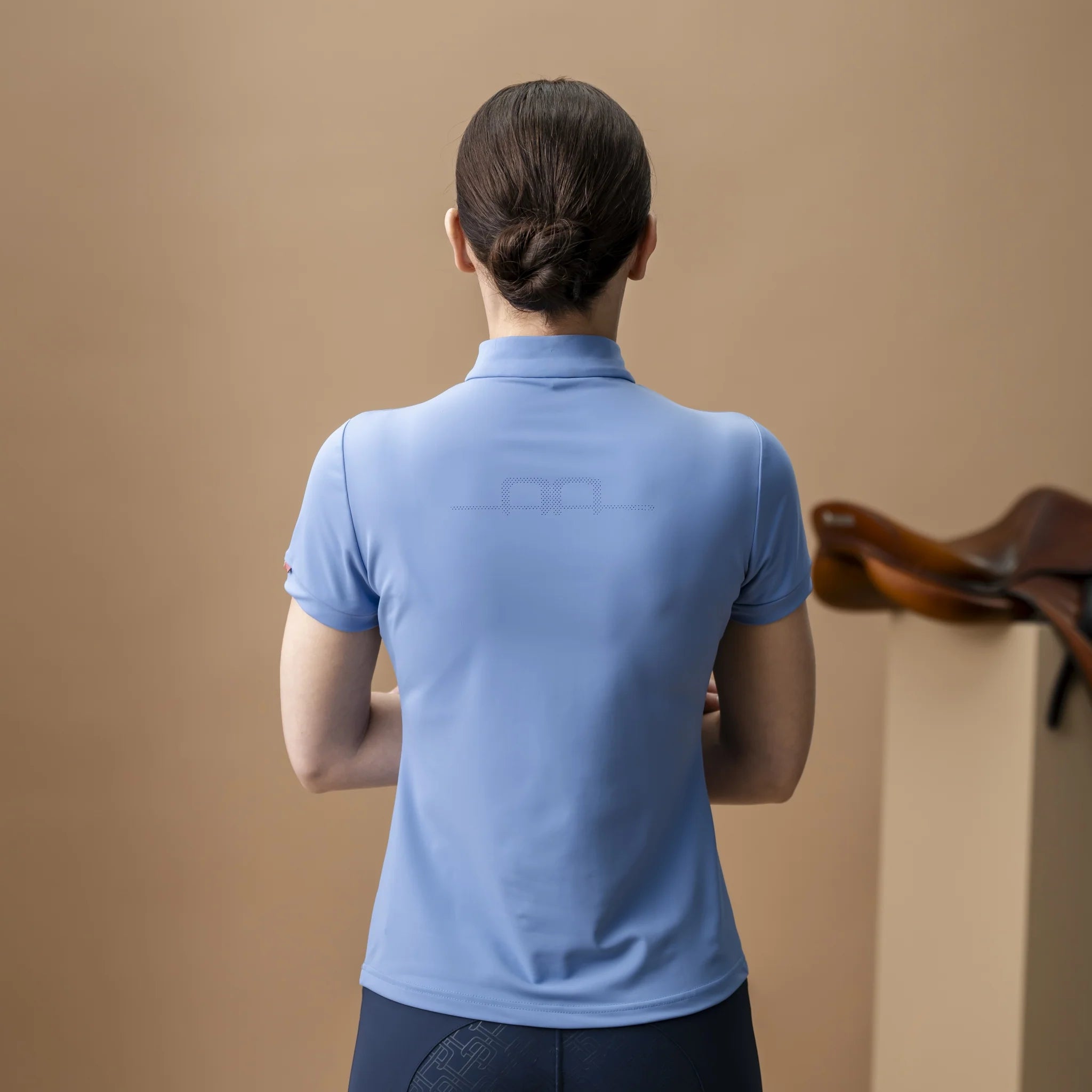 AA Alessandro Albanese Women's Gia Tech Quarter Zip - Sicilian Blue - Alessandro Albanese - Equiluxe Tack