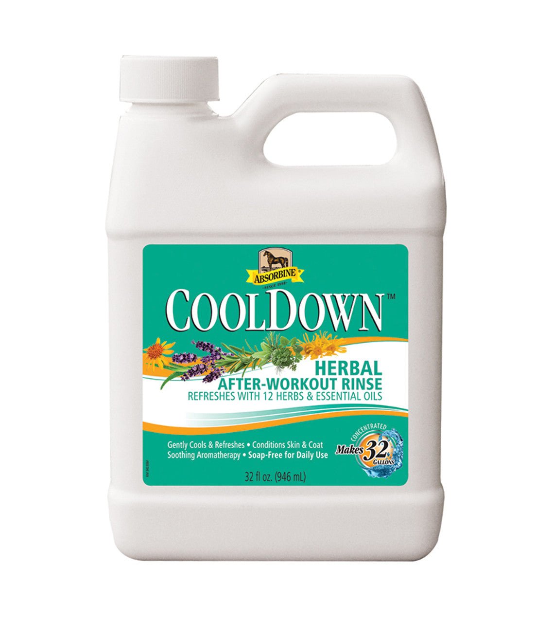 Absorbine® CoolDown® Herbal After - Workout Rinse 32 oz. - Absorbine - Equiluxe Tack