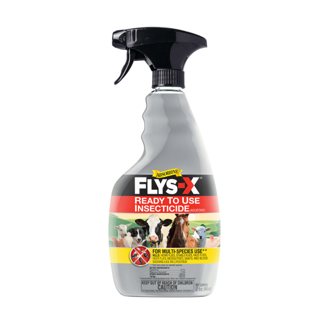 Absorbine® Flys - X® Livestock Insecticide & Repellent Spray 32 oz. - Absorbine - Equiluxe Tack